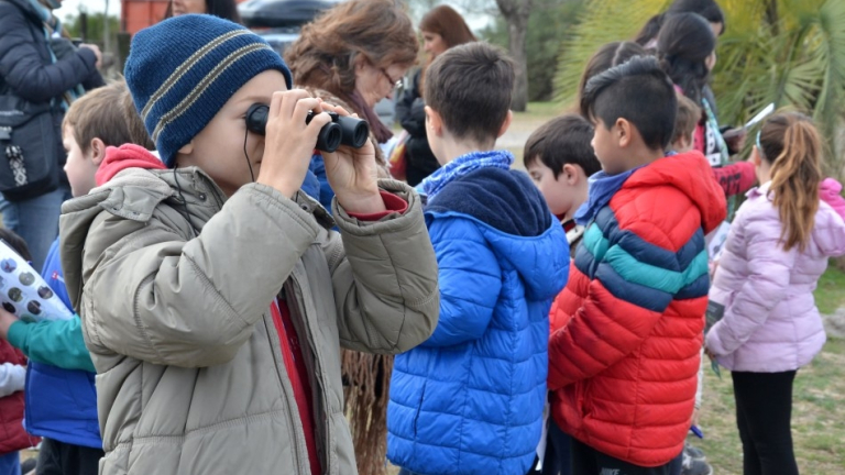 Exploradores en el bosque